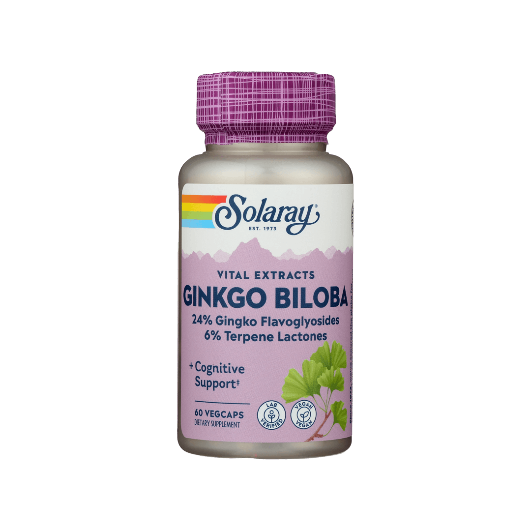 Solaray- الجنكة بيلوبا 60 ملجم، 60 كبسولة نباتية