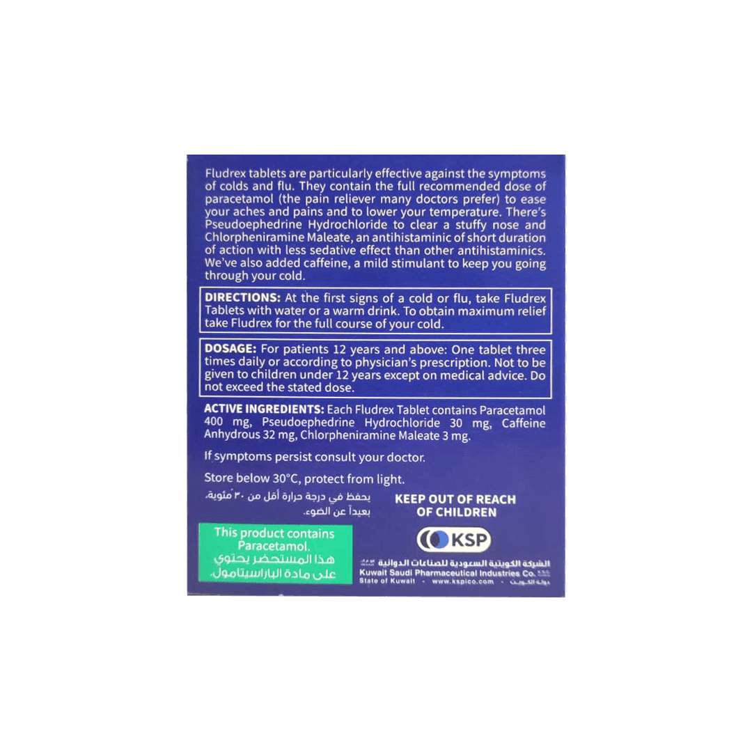 Fludrex- Cold & Flu 24 Tablets Gallery