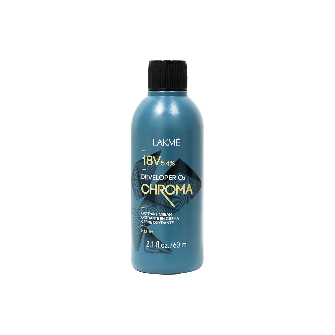 Lakme Chroma Developer O2 18V Oxidant Cream 5.4%, 60ml Professional Hair Color Activator