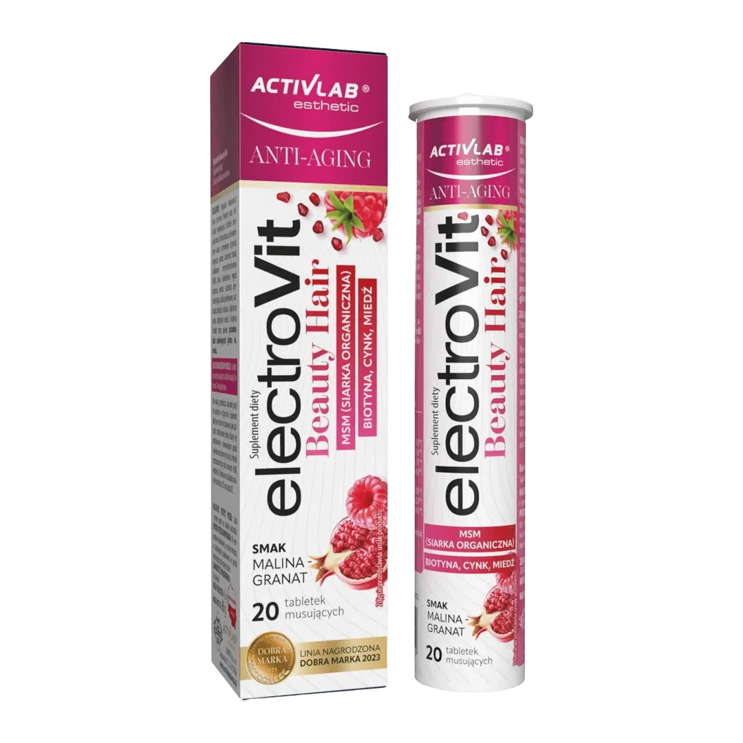 ElectroVit Beauty Hair Raspberry Pomegranate Flavour 20 tablets