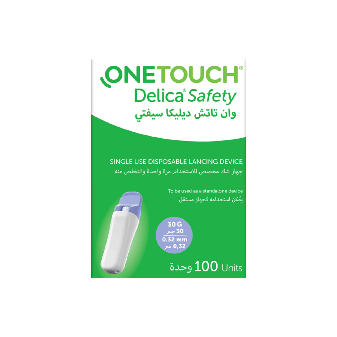 OneTouch-Delica Safety 100 وحدة