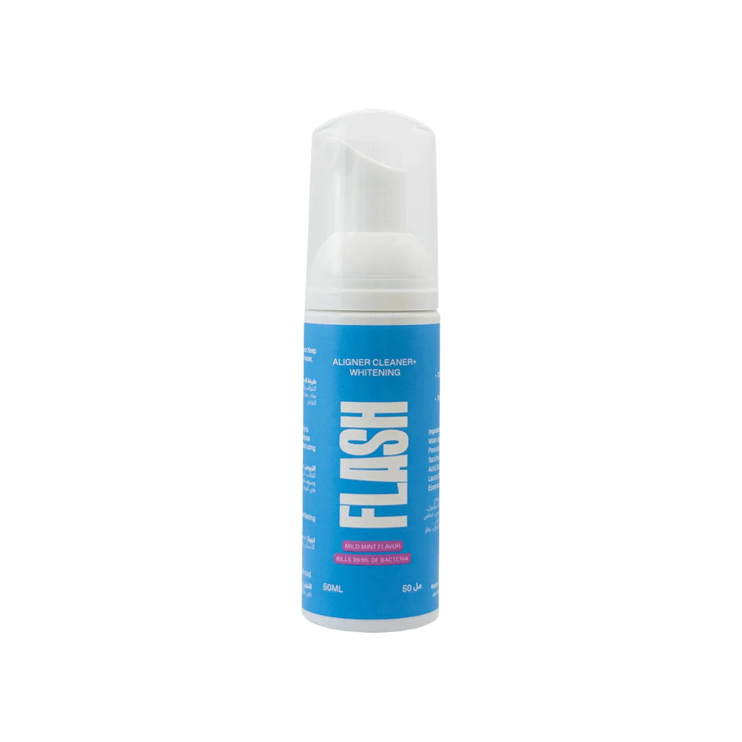 Flash Aligner Cleaner and Whitening Foam 50ml Deep Clean & Brighten Aligners Daily Gallery