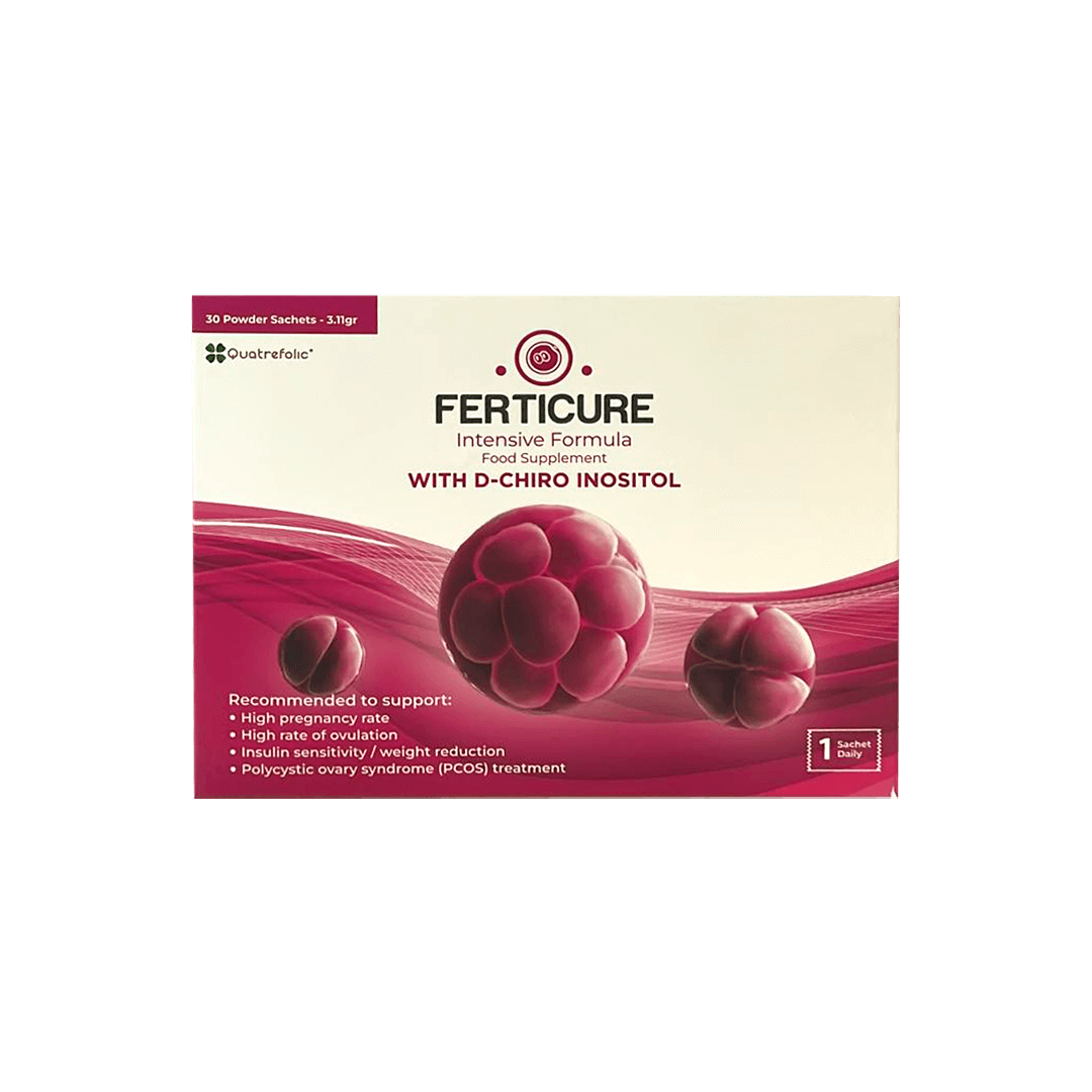 Ferticure - مكمل غذائي ذو تركيبة مكثفة مع D-CHIRO INOSITOL 30 كيس مسحوق