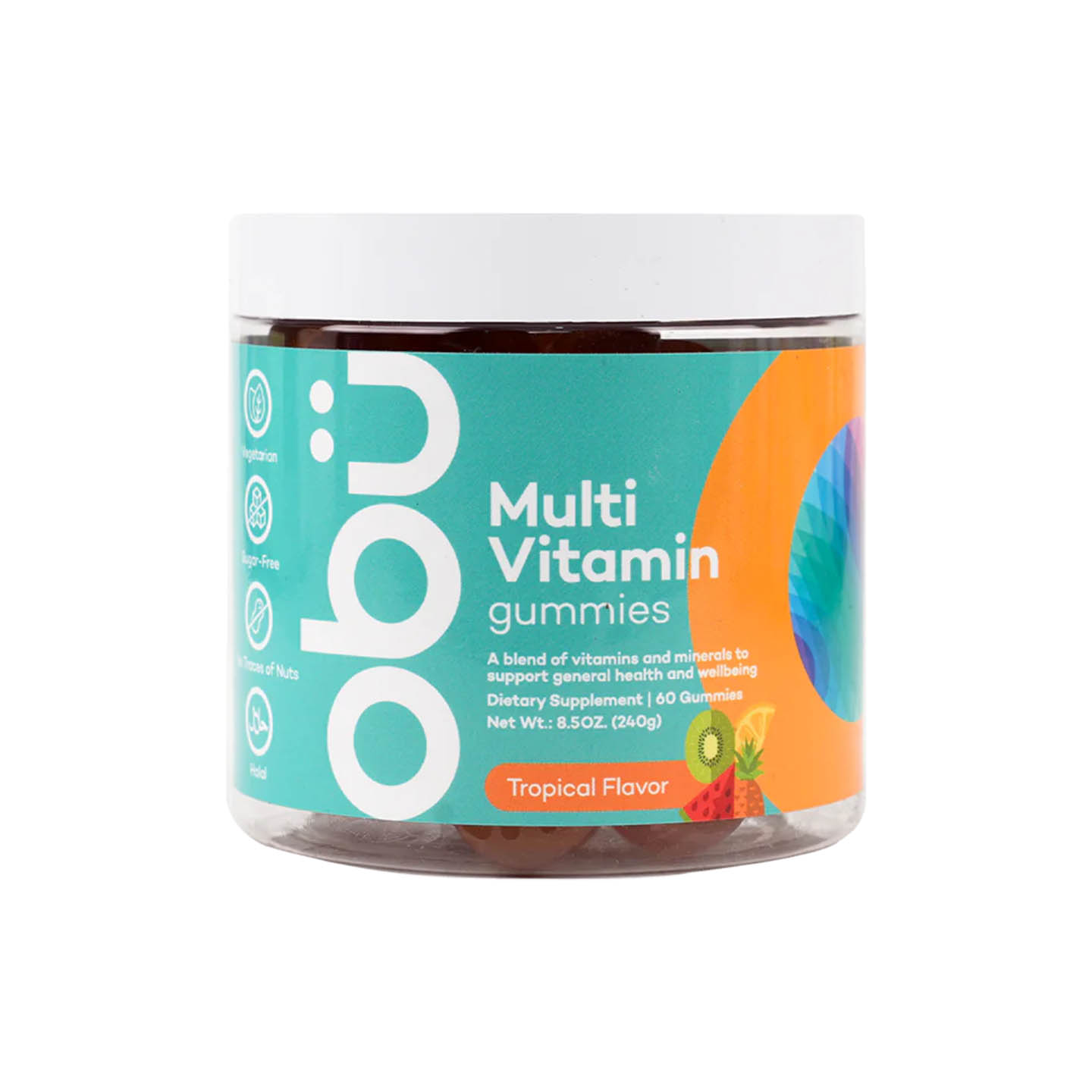 Obu Nutrition Multi Vitamin Tropical Flavor Gummies
