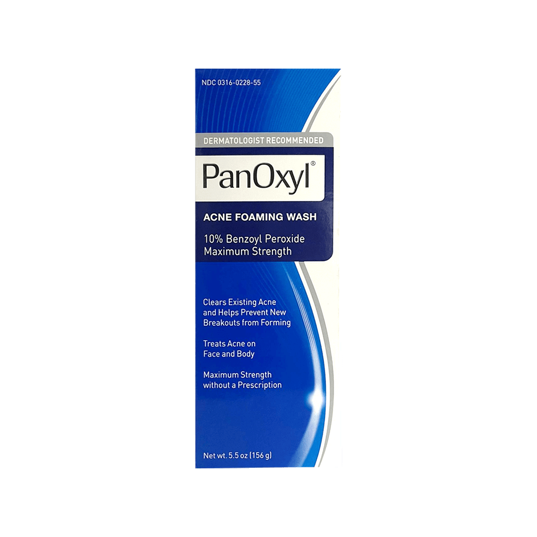 غسول رغوي لحب الشباب PanOxyl Benzoyl Peroxide 10٪ أقصى قوة مضاد للميكروبات ، 5.5 أونصة