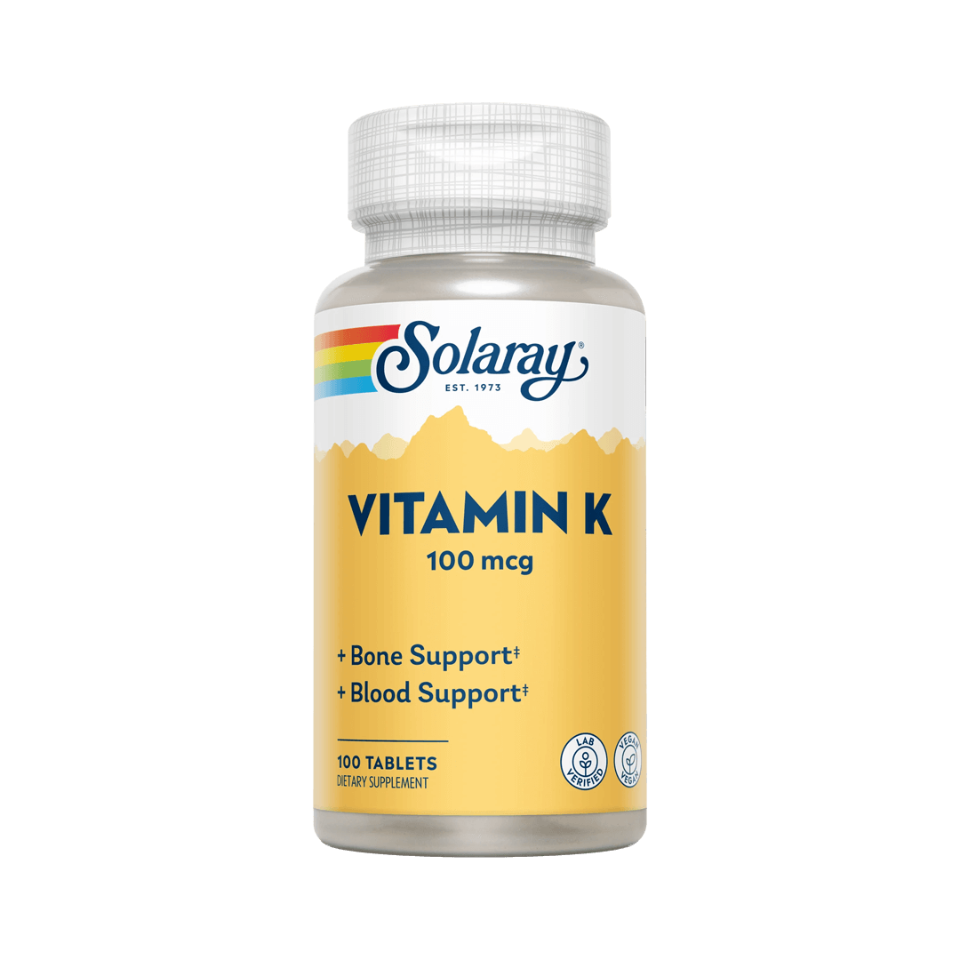 Solaray Vitamin K 100 Mcg 100 Tablets