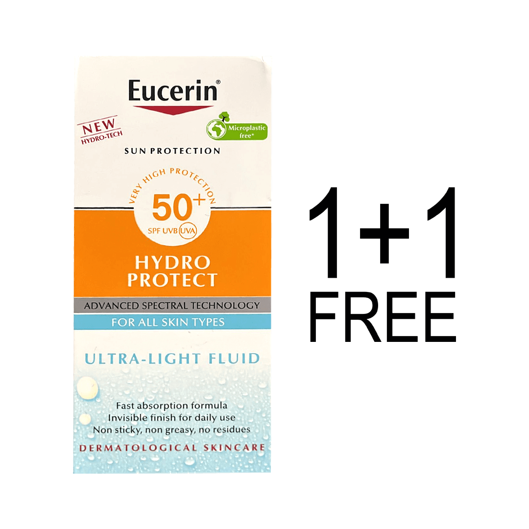 Eucerin- Hydro Protect SPF50+ Ultra-Light Fluid 50ml (1+1)