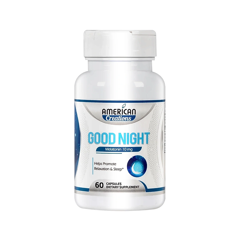American Creations Good Night Melatonin 10mg 60 Capsules Gallery