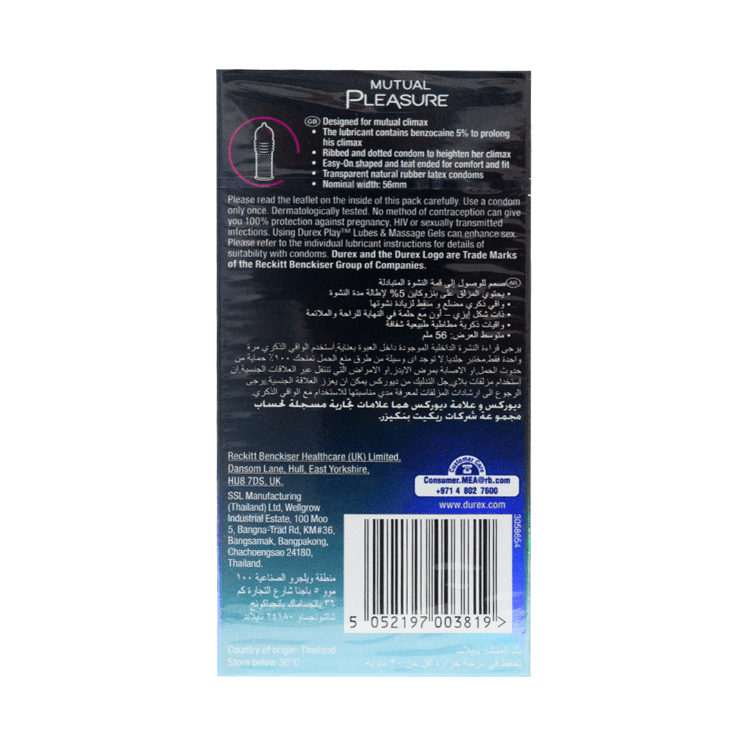 Durex Mutual Pleasure 10'S Gallery