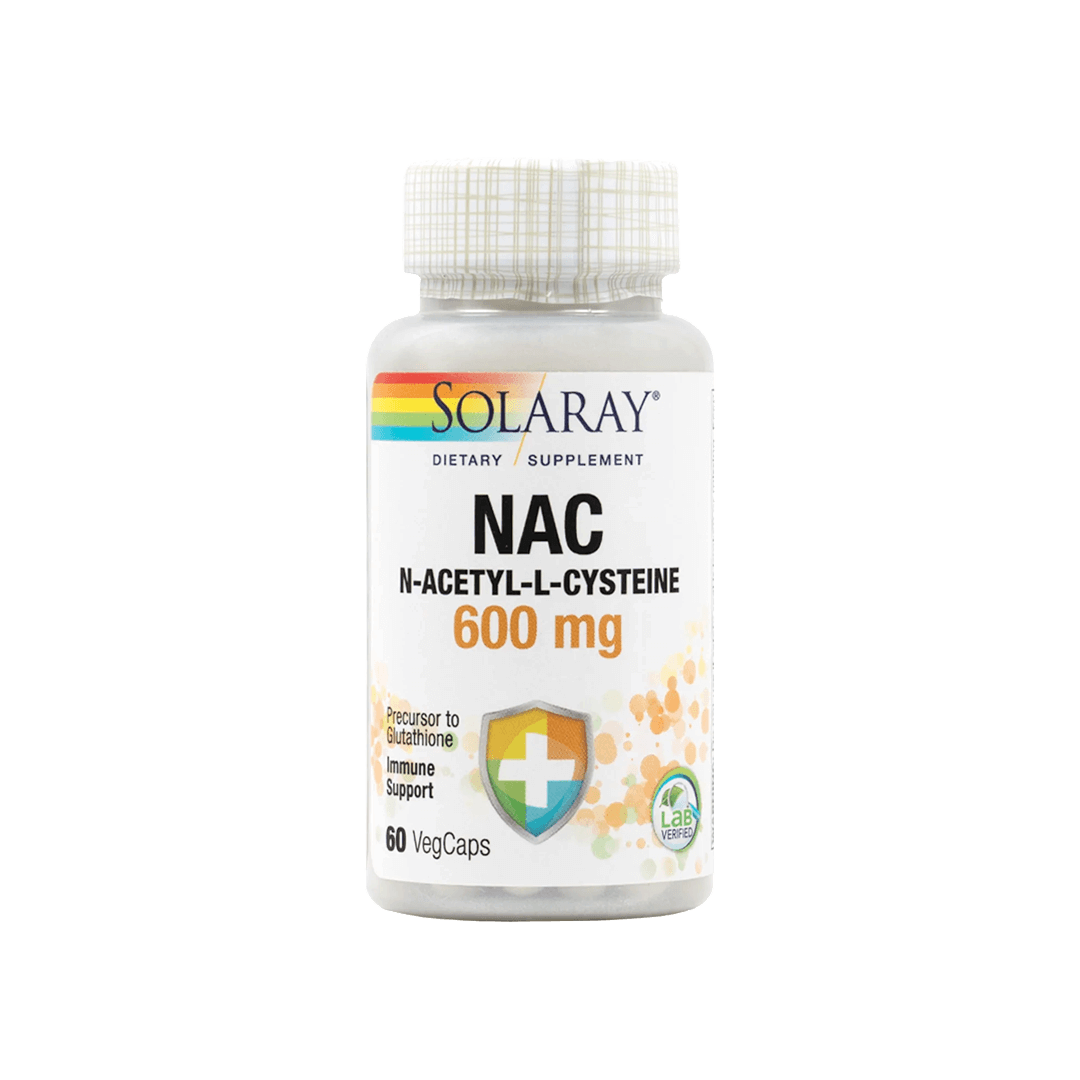 Solaray- NAC N-Acetyl -L- سيستين 600 ملجم، 60 كبسولة نباتية