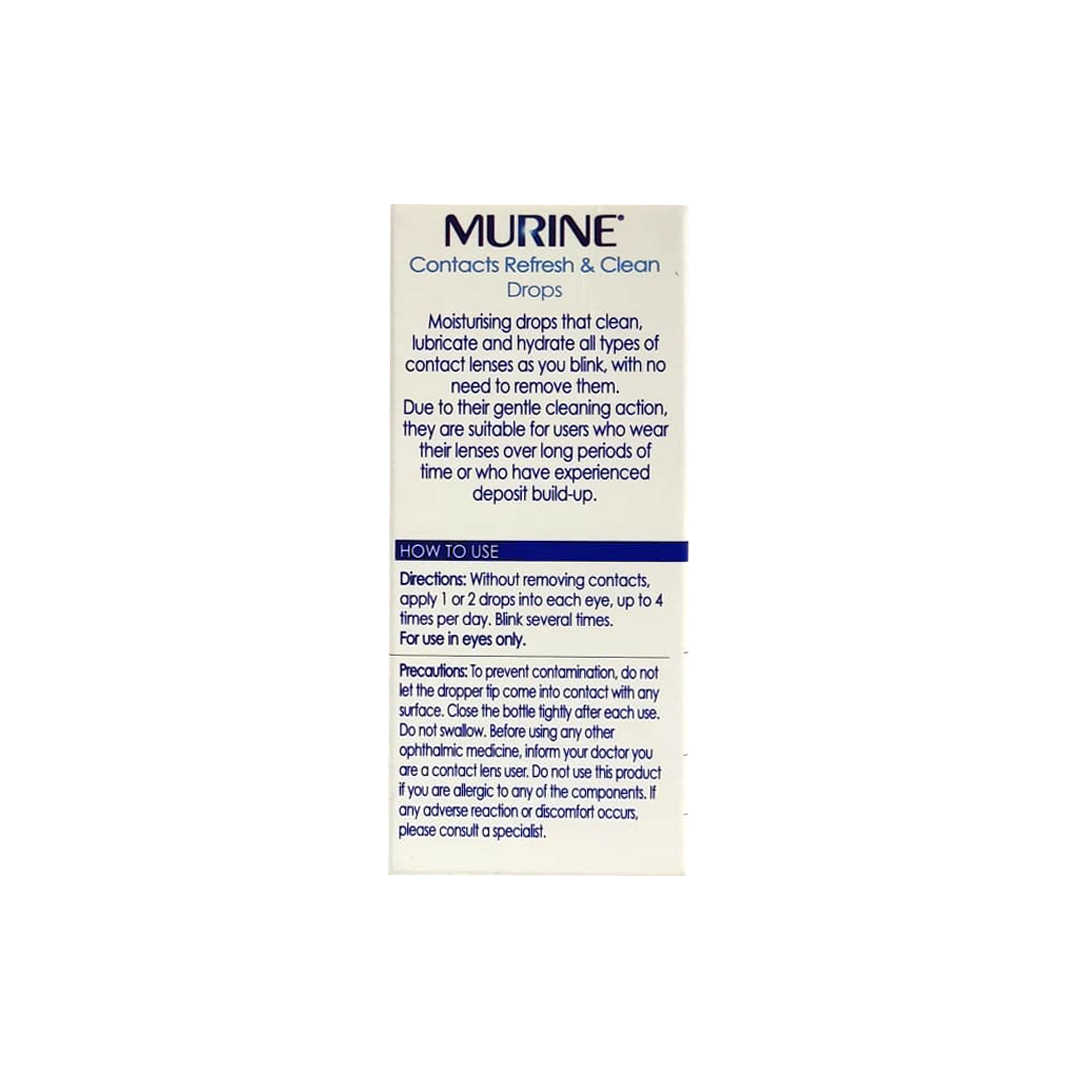 Murine- Refresh & Clean Eye Drops 15ml Gallery