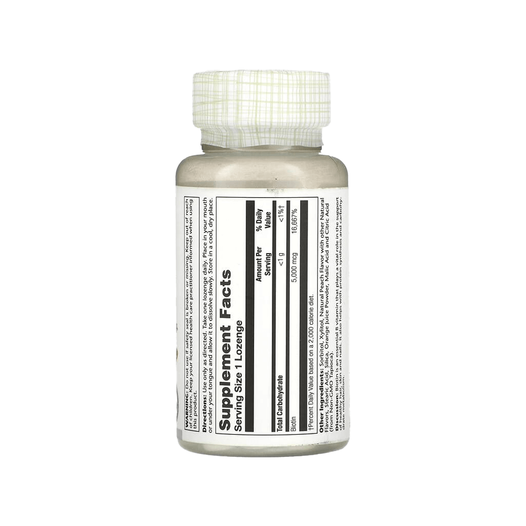 Solaray- Biotin 5000mcg 60 Lozenges Gallery