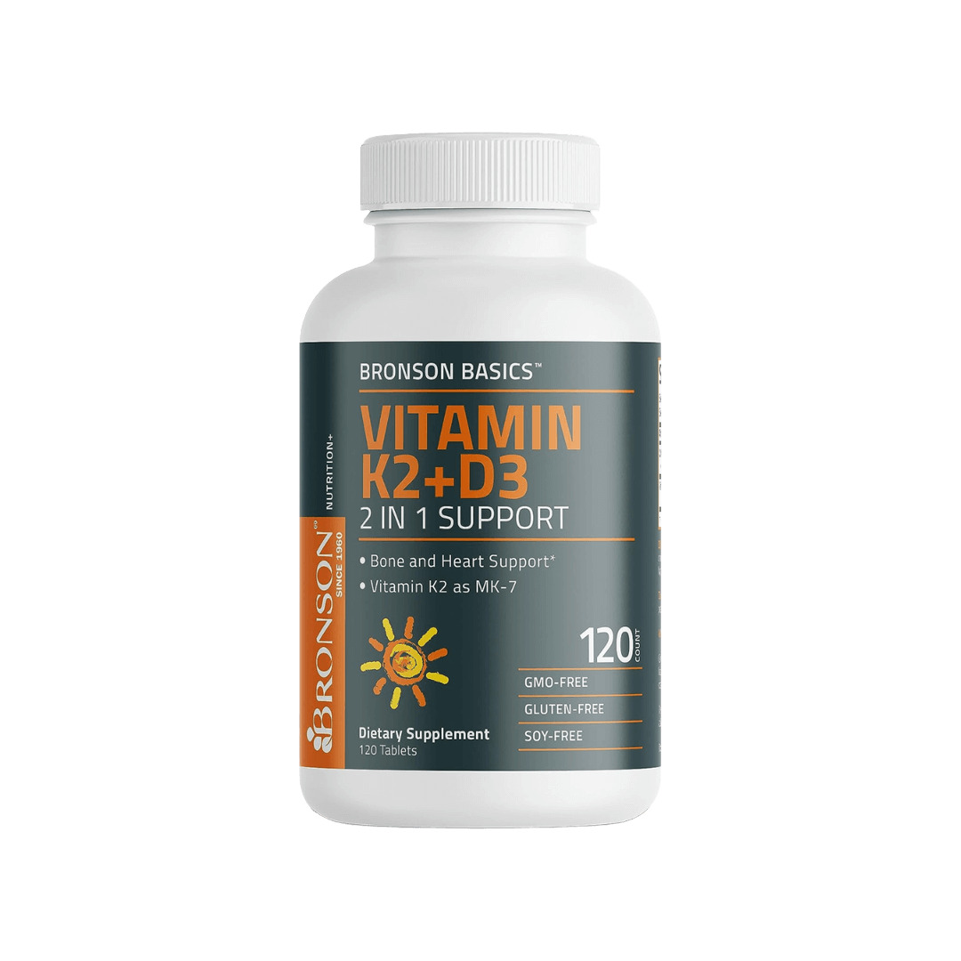 Bronson Vitaminn K2+D3  2 in 1 Support 120 count