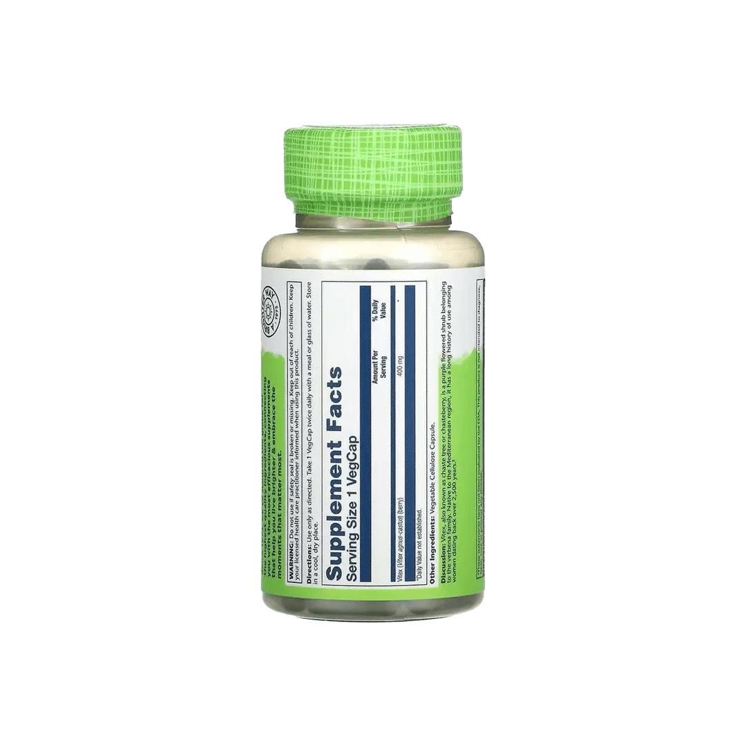 Solaray- Vitex 400mg 100 Veg Capsules Gallery