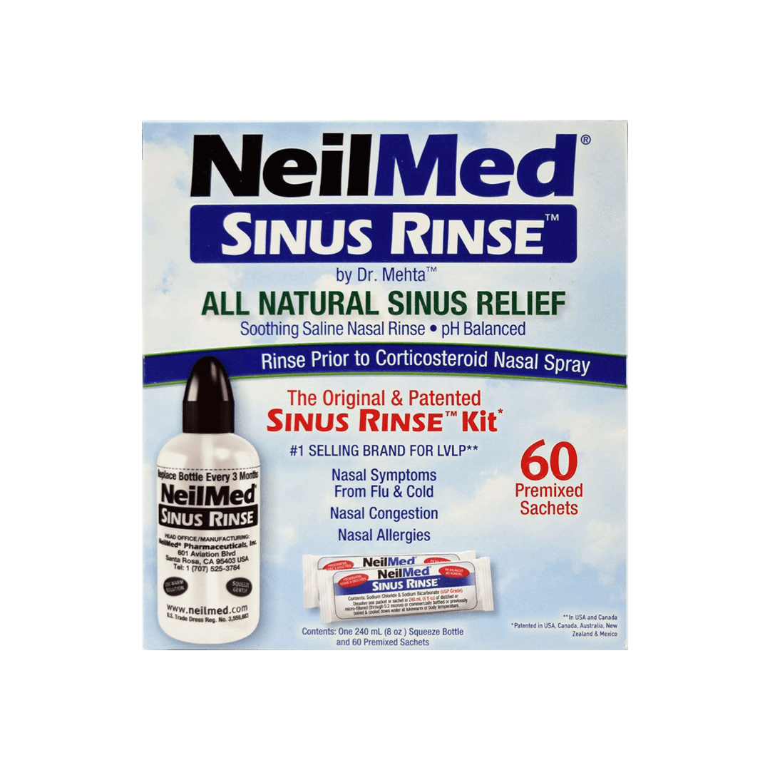Neil Med Original & patented Sinus Rinse Kit 60 Sachets